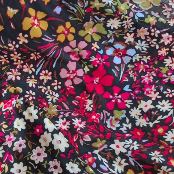 GAP - Floral V-Neck Puff Sleeve Maxi Dress -Size L - Picture 13 of 13